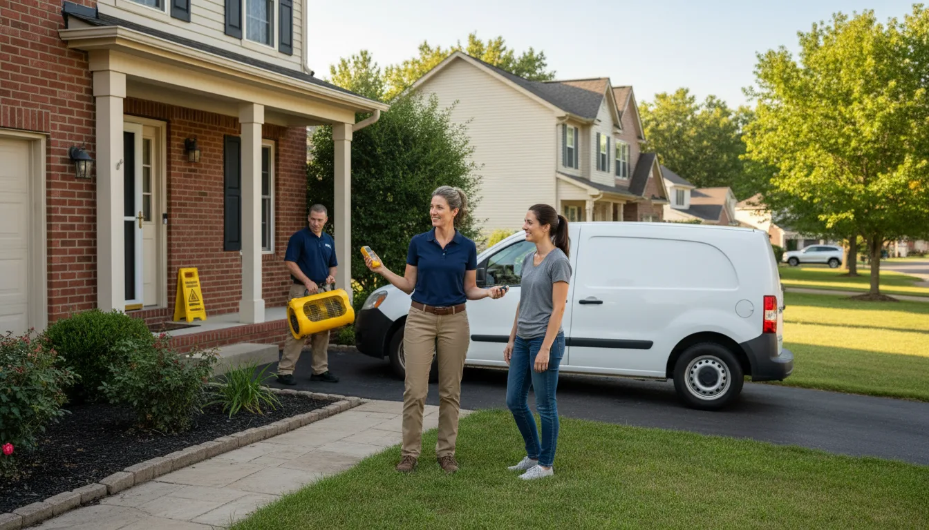 Residential water damage restoration in Rodessa, LA